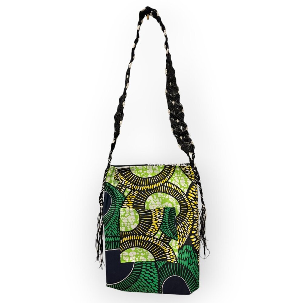 Handmade Ankara tote bag from Africa